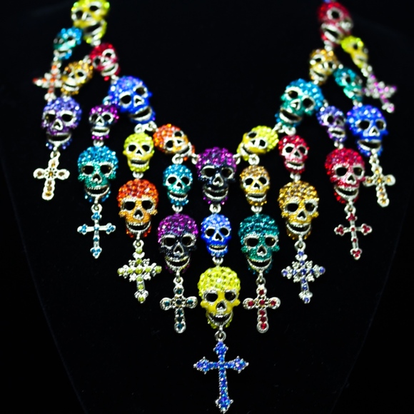 Jenna Jameson Jewelry - My Gorgeous detailed cross colored necklace